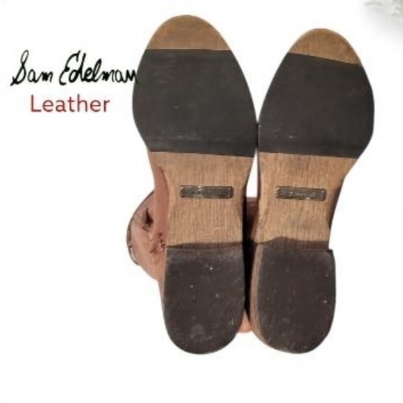 Sam Edelman S Pierce Whiskey Brown Leather Over Knee OTK Riding Boot Women 7.5 - Picture 3 of 12